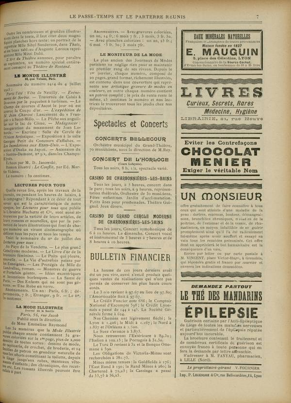 
						Affichage en mode lecture de la page
					