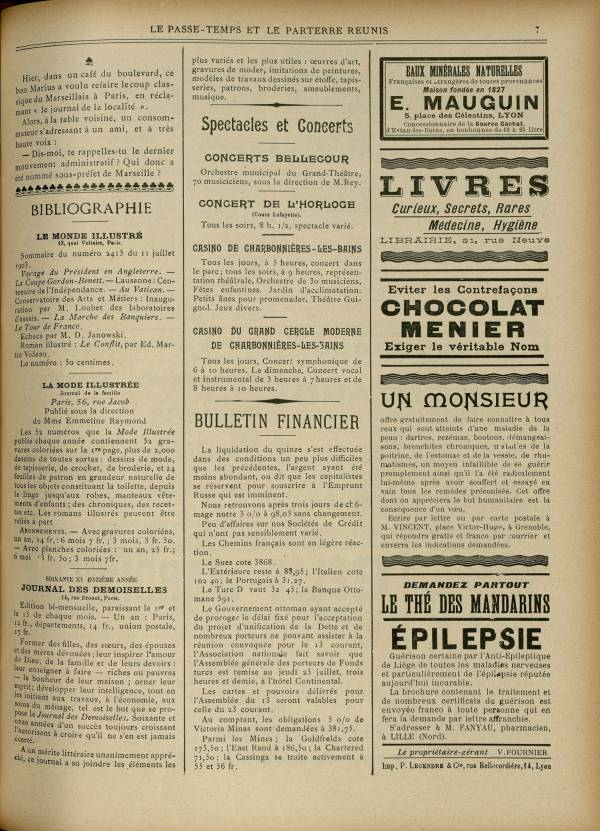 
						Affichage en mode lecture de la page
					