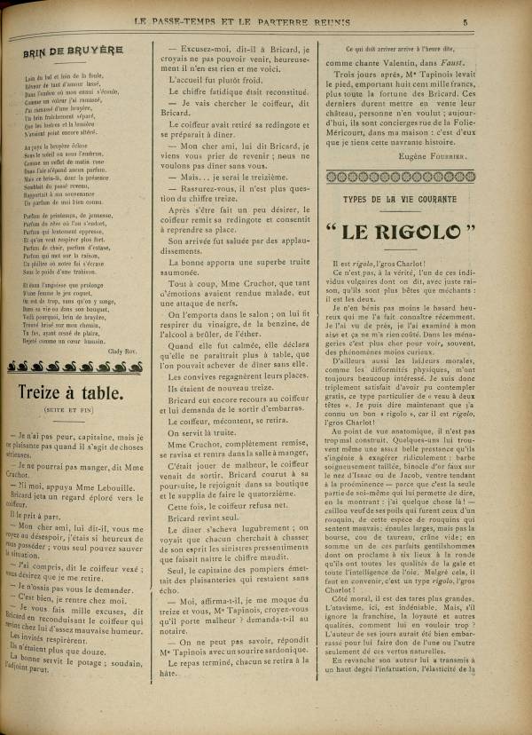 
						Affichage en mode lecture de la page
					