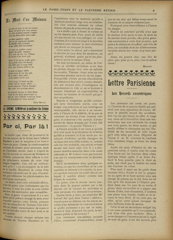 
						Affichage en mode lecture de la page
					