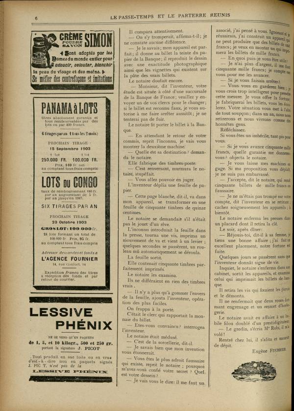 
						Affichage en mode lecture de la page
					