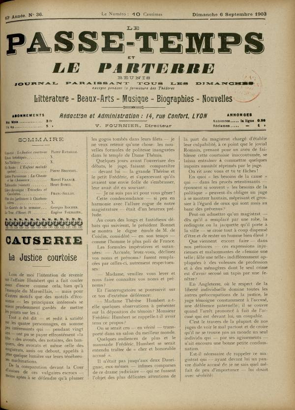 
						Affichage en mode lecture de la page
					