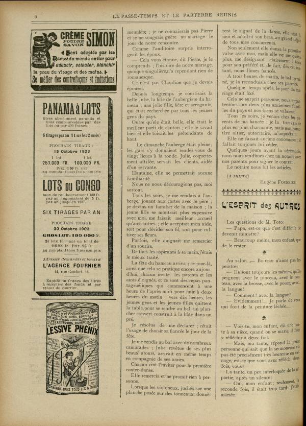 
						Affichage en mode lecture de la page
					