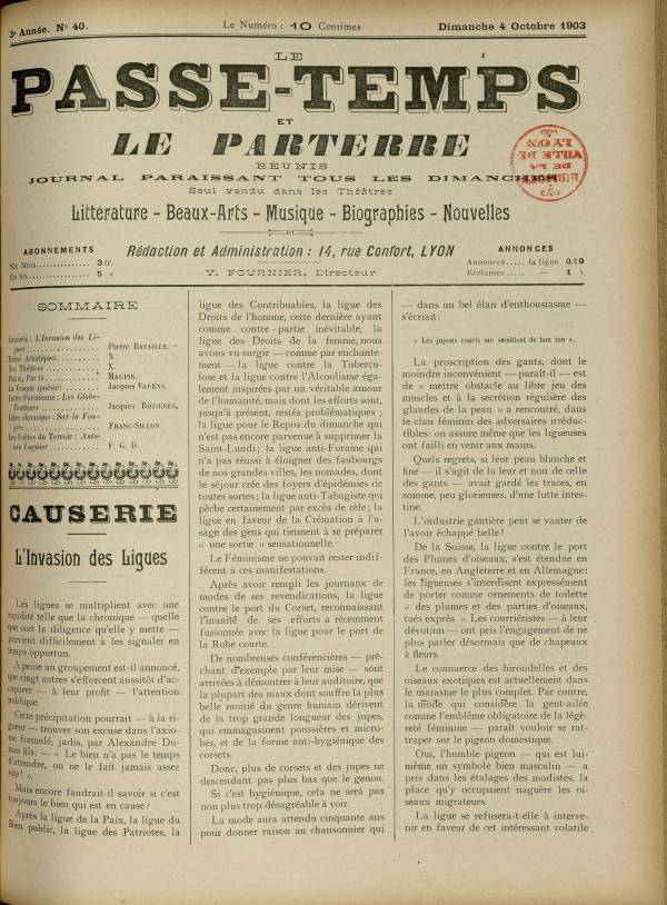 
						Affichage en mode lecture de la page
					