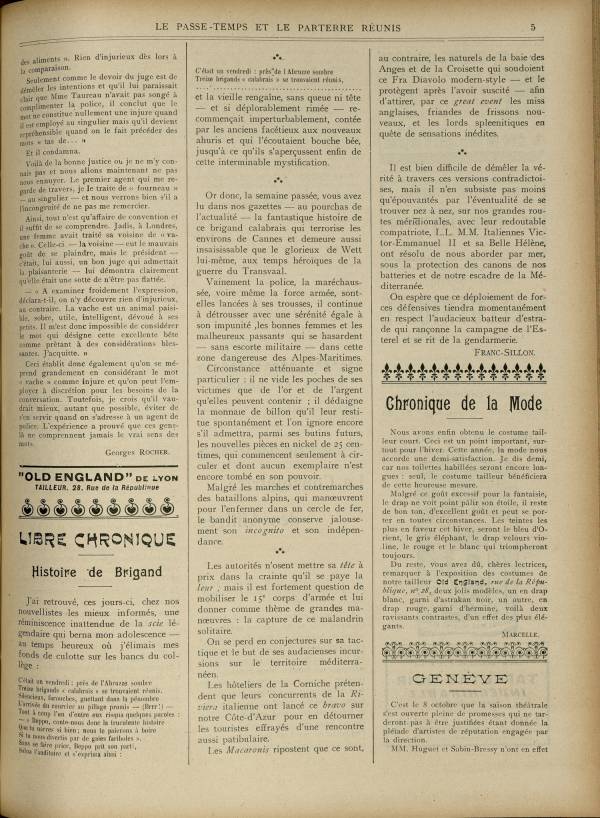 
						Affichage en mode lecture de la page
					