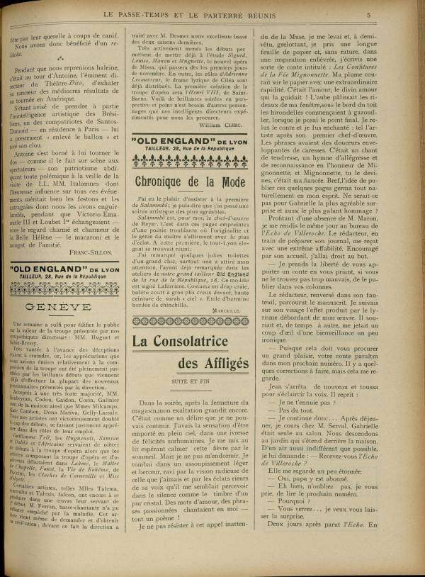 
						Affichage en mode lecture de la page
					