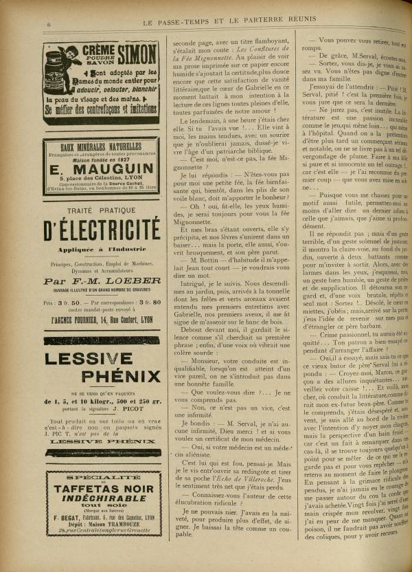 
						Affichage en mode lecture de la page
					