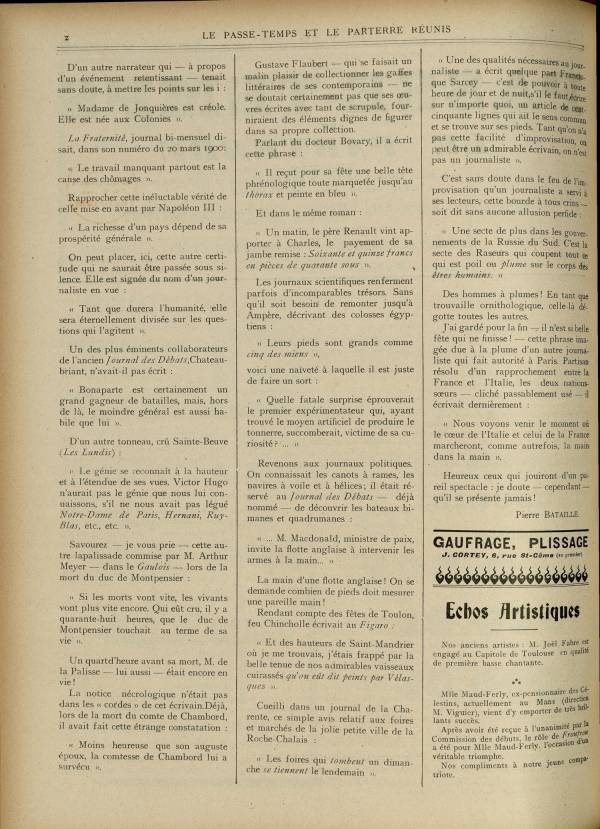 
						Affichage en mode lecture de la page
					