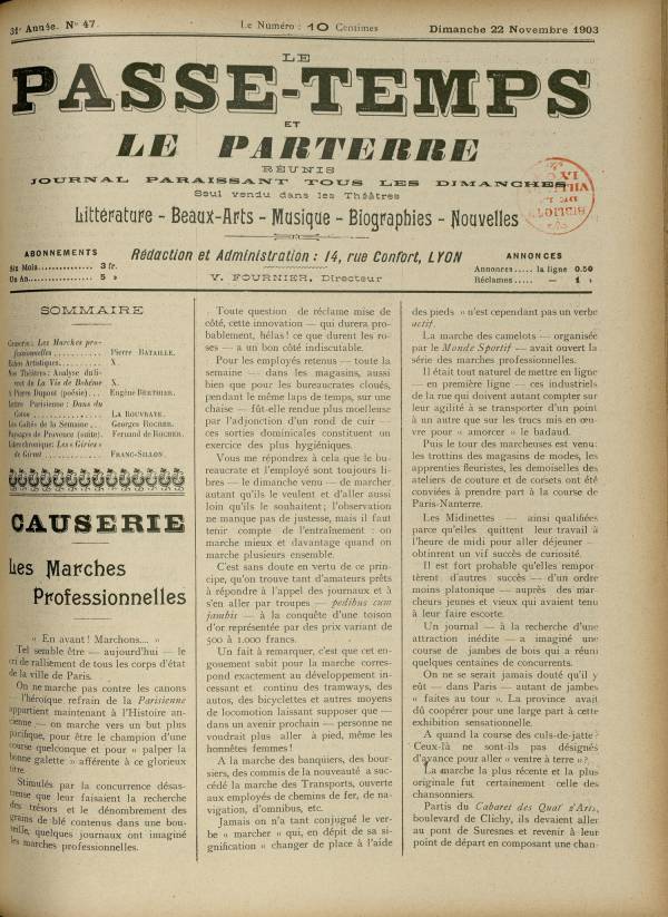 
						Affichage en mode lecture de la page
					