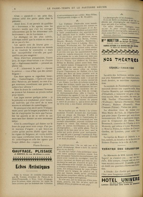 
						Affichage en mode lecture de la page
					