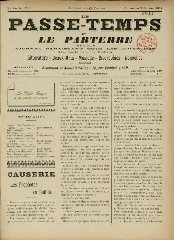 
						Affichage en mode lecture de la page
					