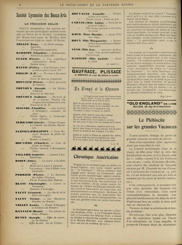 
						Affichage en mode lecture de la page
					