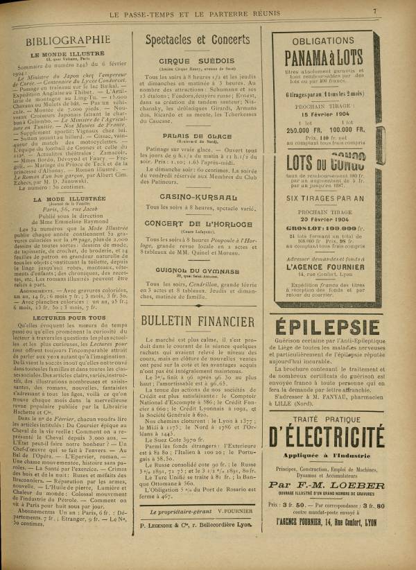 
						Affichage en mode lecture de la page
					