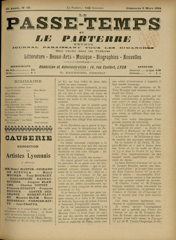 
						Affichage en mode lecture de la page
					