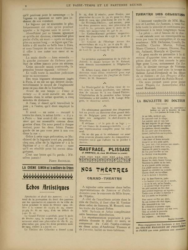 
						Affichage en mode lecture de la page
					