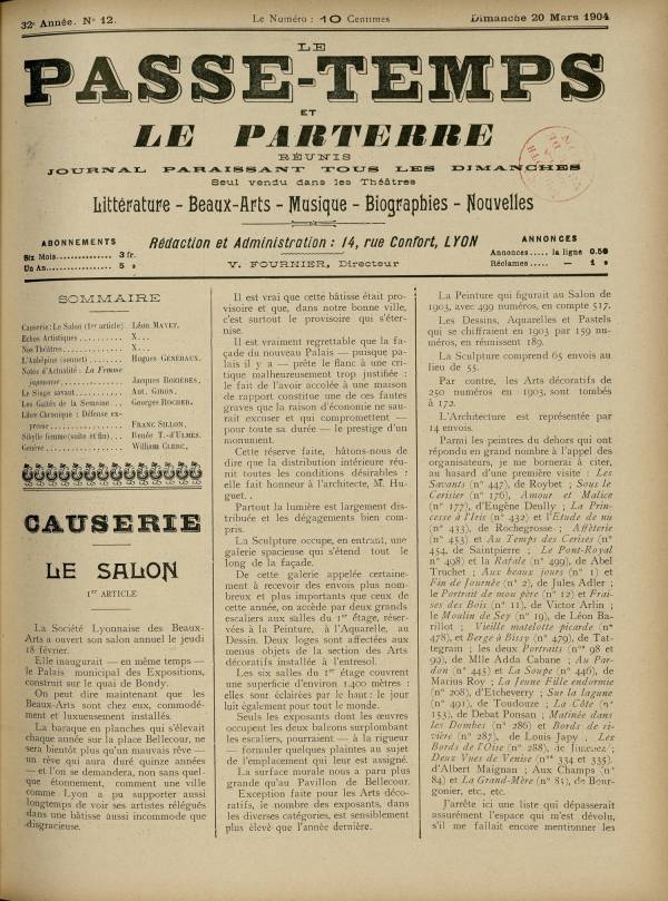 
						Affichage en mode lecture de la page
					