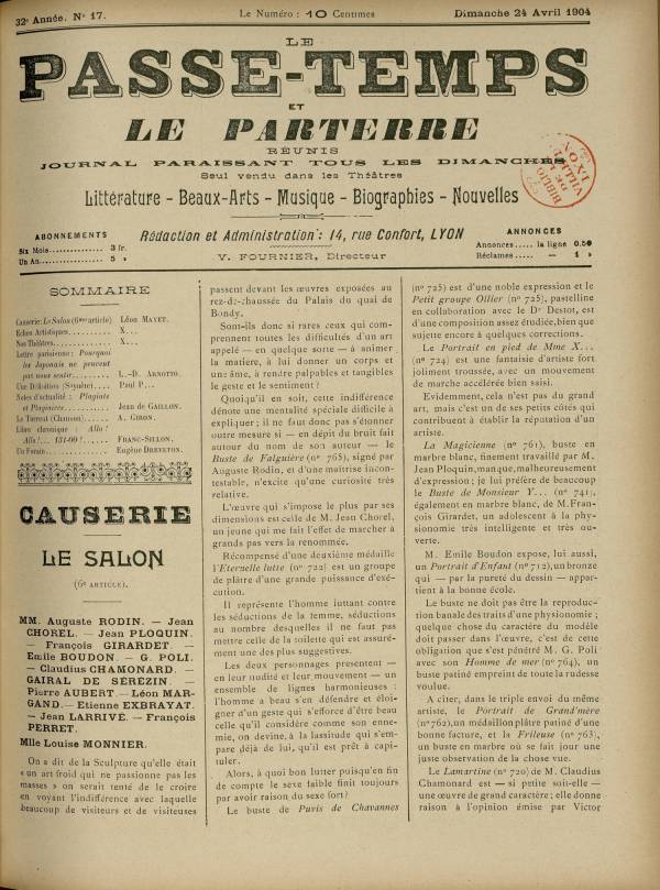 
						Affichage en mode lecture de la page
					