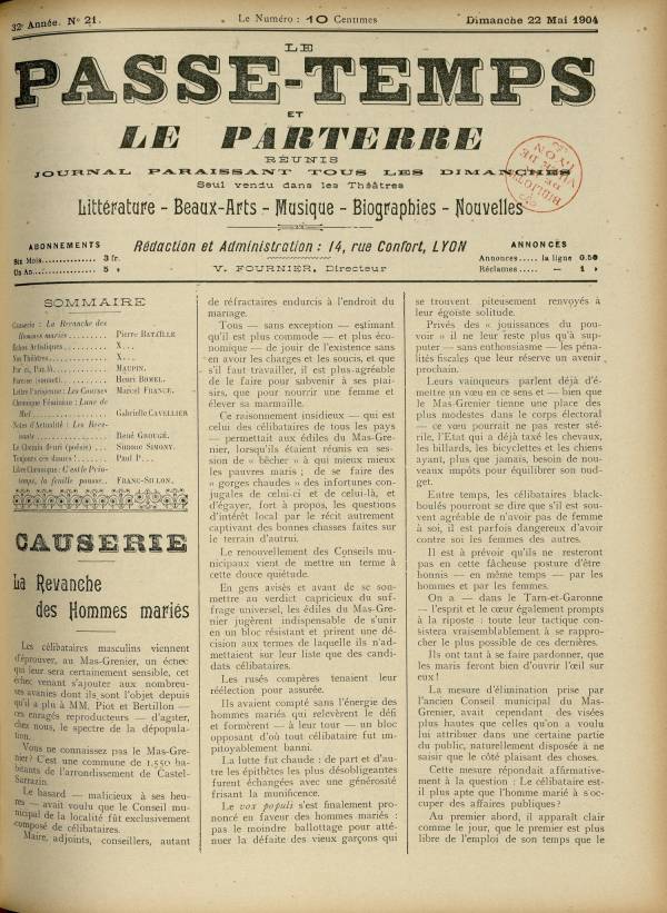 
						Affichage en mode lecture de la page
					