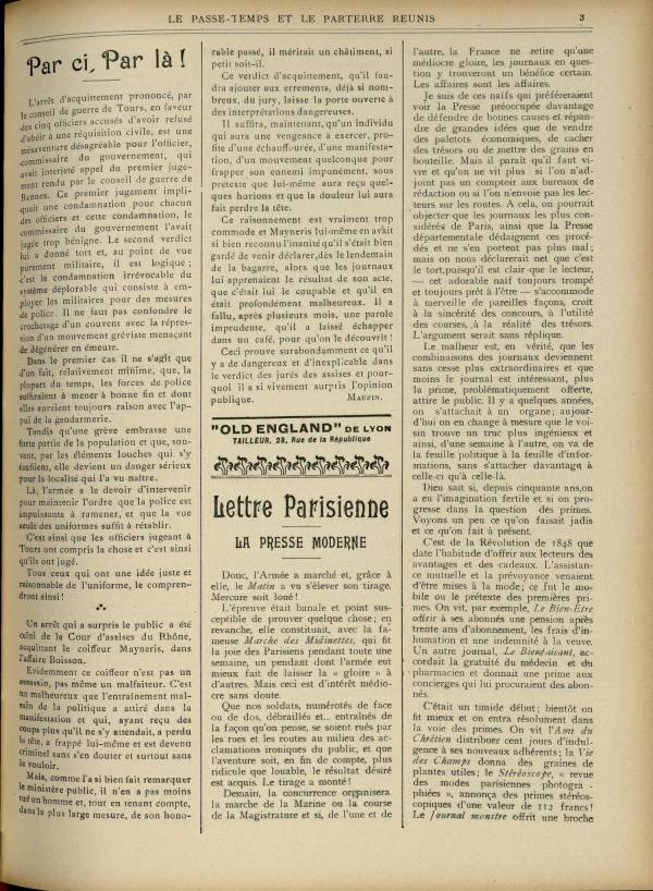 
						Affichage en mode lecture de la page
					