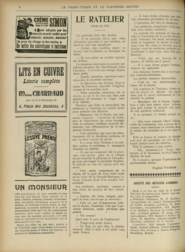 
						Affichage en mode lecture de la page
					