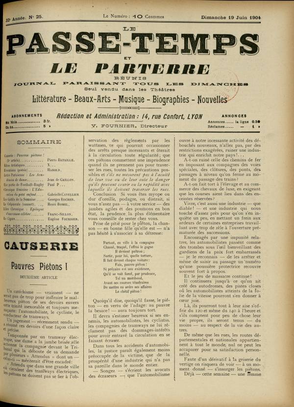 
						Affichage en mode lecture de la page
					