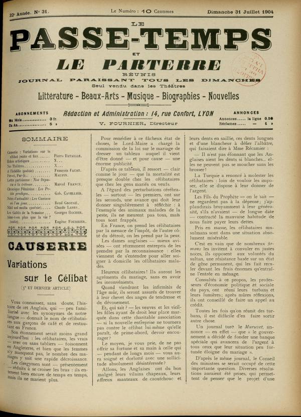 
						Affichage en mode lecture de la page
					