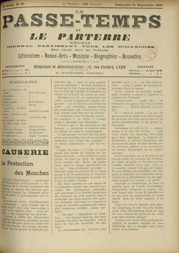 
						Affichage en mode lecture de la page
					