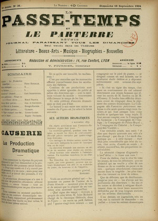 
						Affichage en mode lecture de la page
					