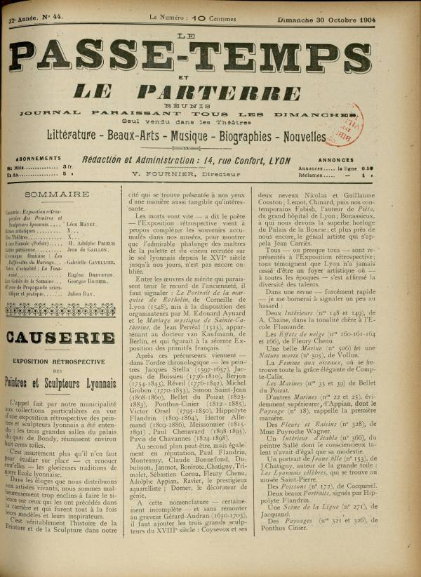 
						Affichage en mode lecture de la page
					