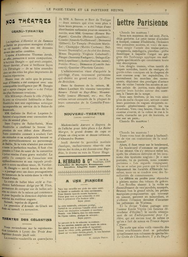 
						Affichage en mode lecture de la page
					