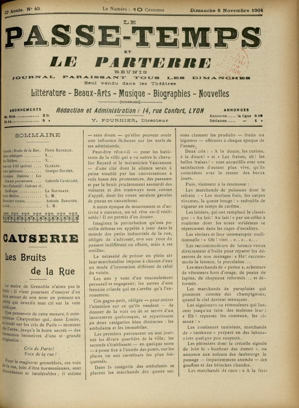 
						Affichage en mode lecture de la page
					