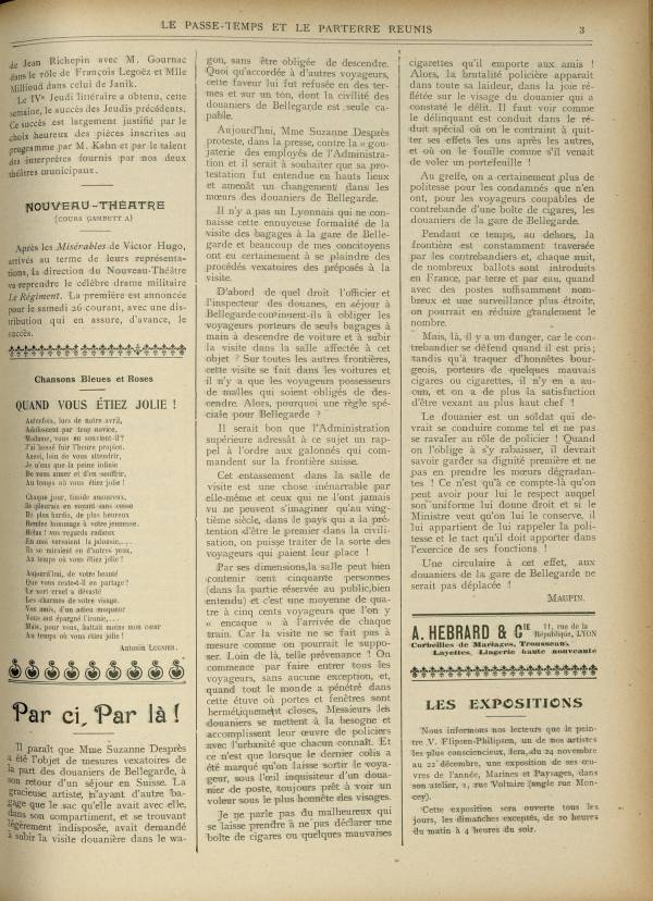 
						Affichage en mode lecture de la page
					