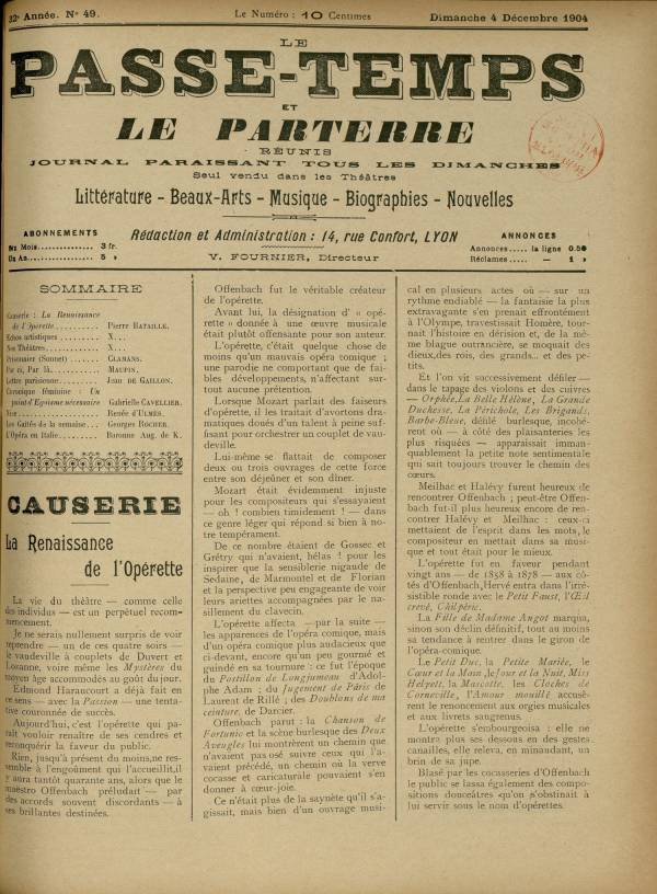 
						Affichage en mode lecture de la page
					