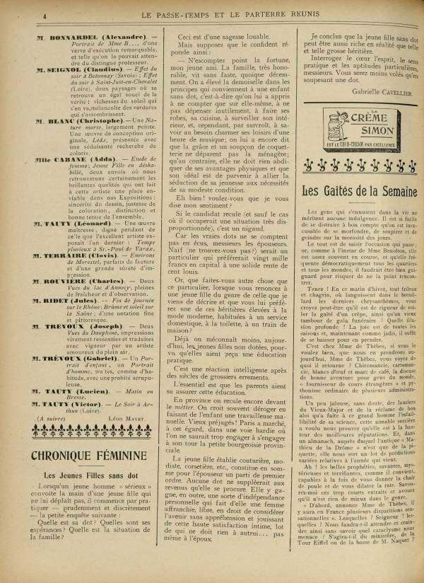 
						Affichage en mode lecture de la page
					