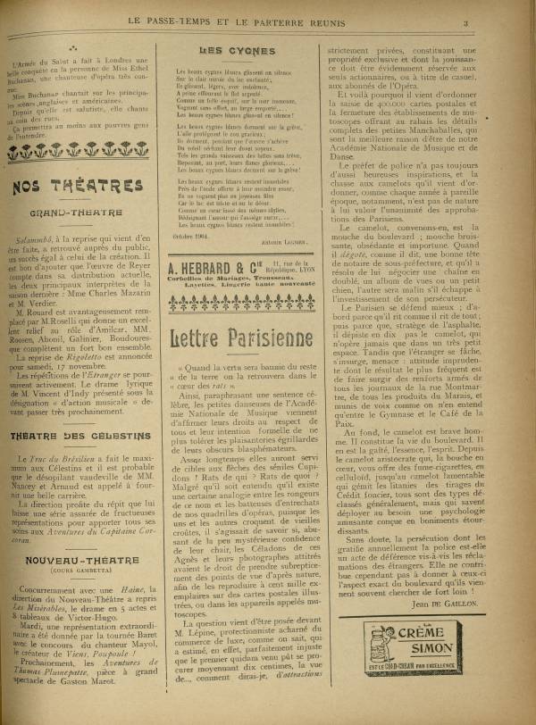 
						Affichage en mode lecture de la page
					