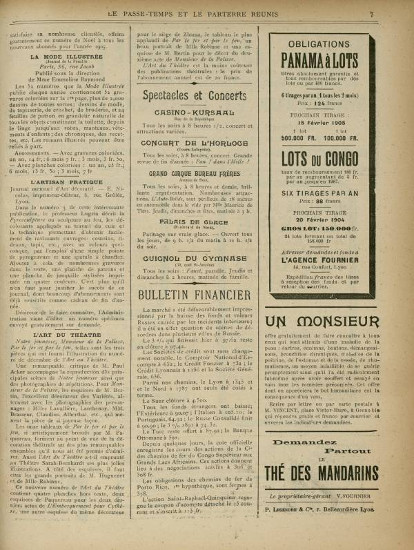 
						Affichage en mode lecture de la page
					