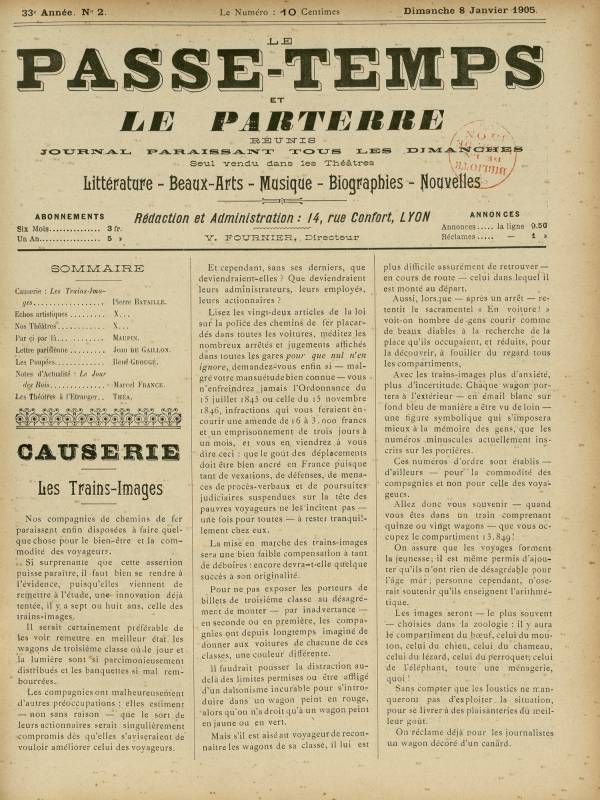 
						Affichage en mode lecture de la page
					