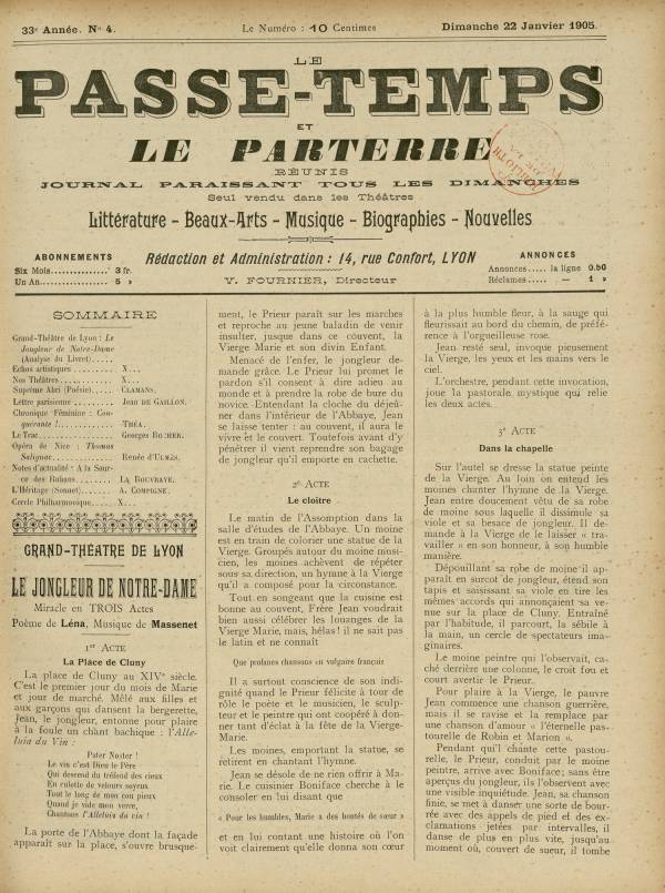 
						Affichage en mode lecture de la page
					