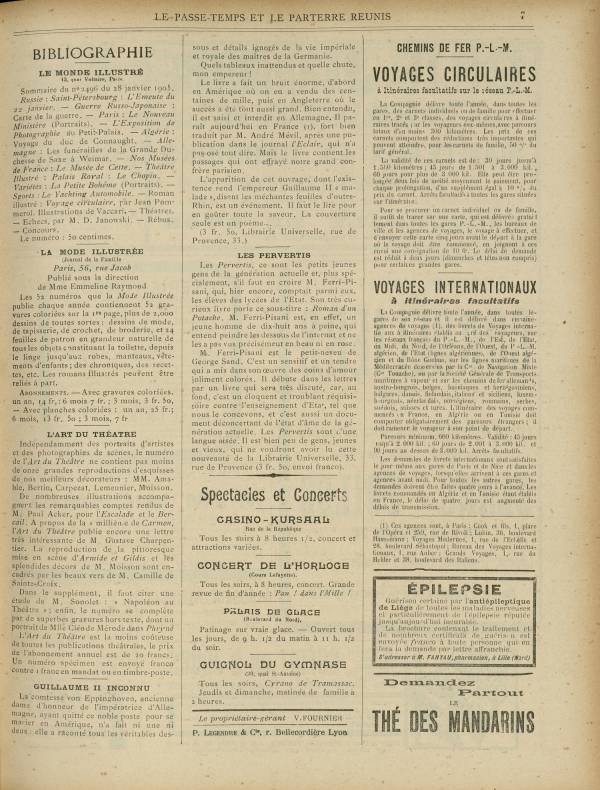 
						Affichage en mode lecture de la page
					