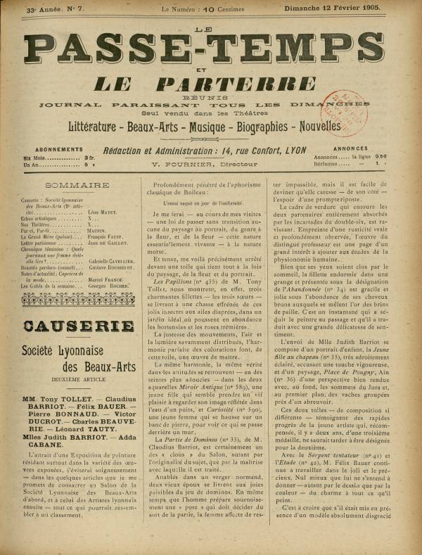 
						Affichage en mode lecture de la page
					