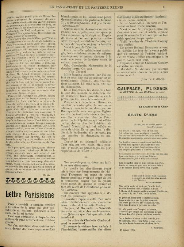 
						Affichage en mode lecture de la page
					