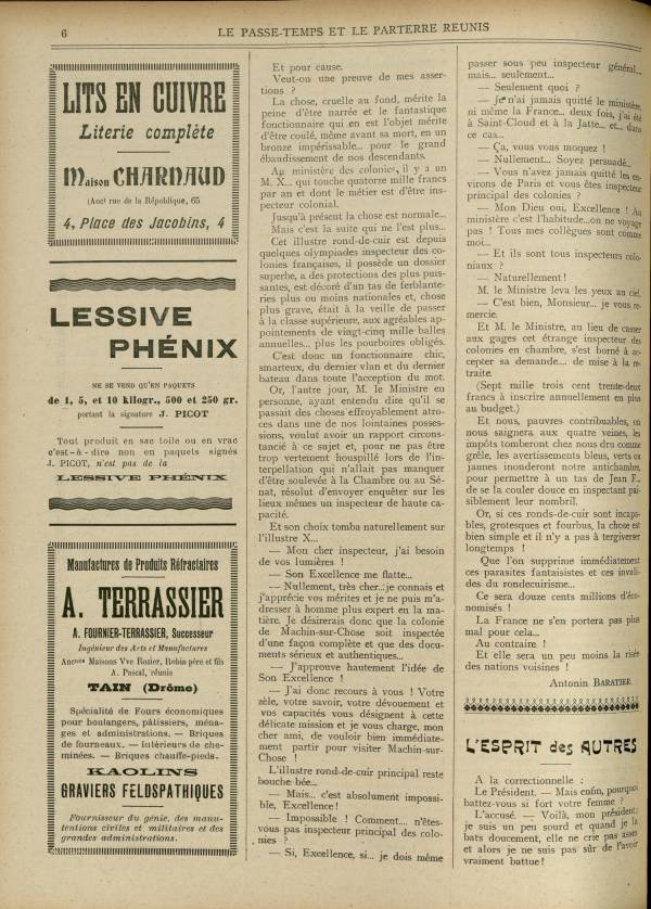 
						Affichage en mode lecture de la page
					