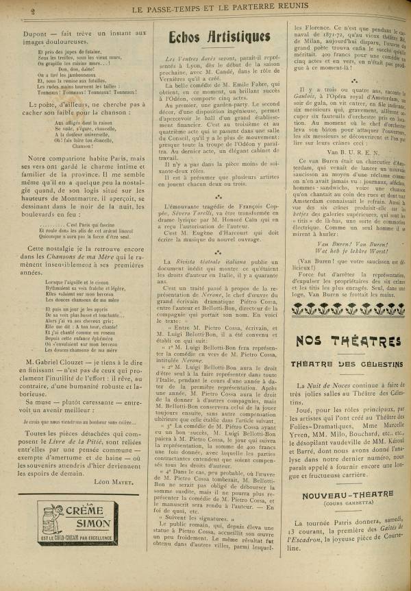 
						Affichage en mode lecture de la page
					