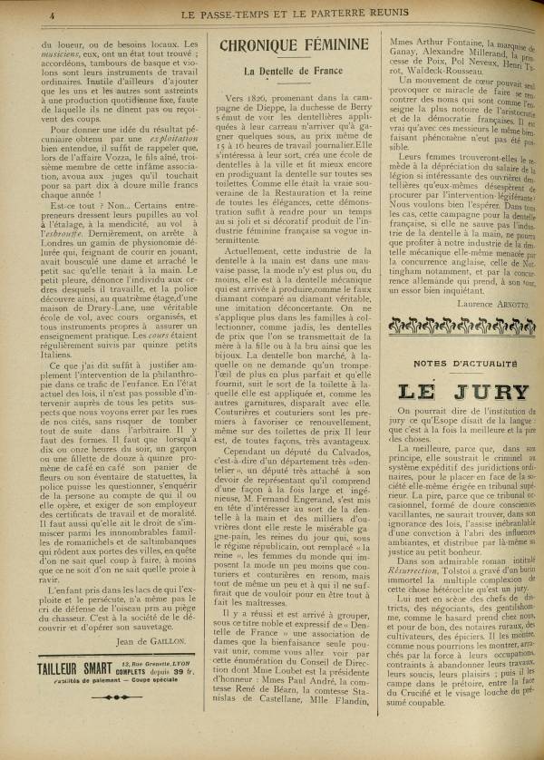 
						Affichage en mode lecture de la page
					