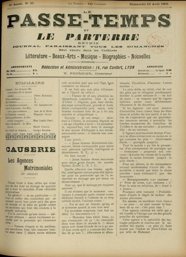 
						Affichage en mode lecture de la page
					