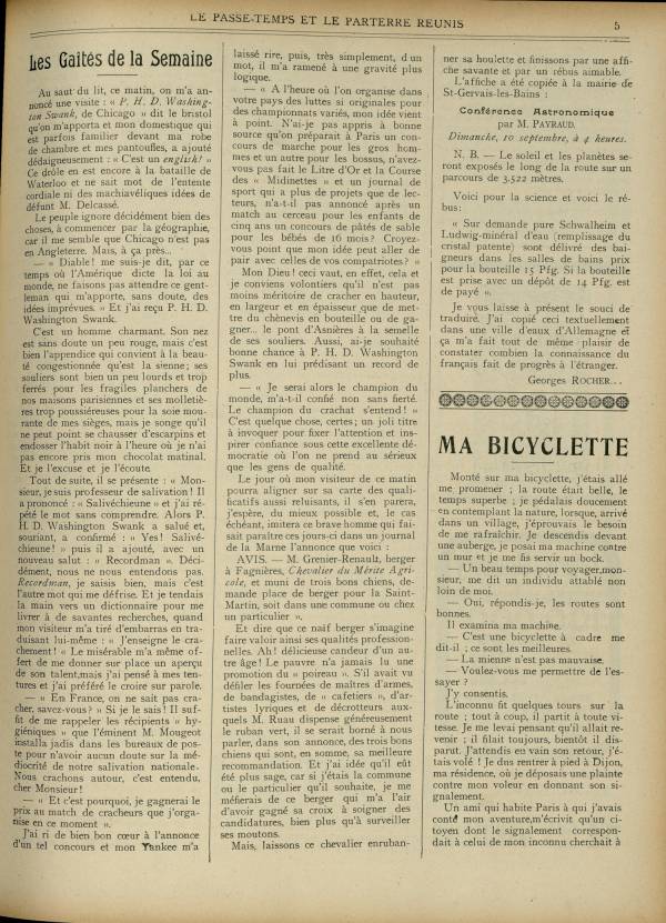 
						Affichage en mode lecture de la page
					