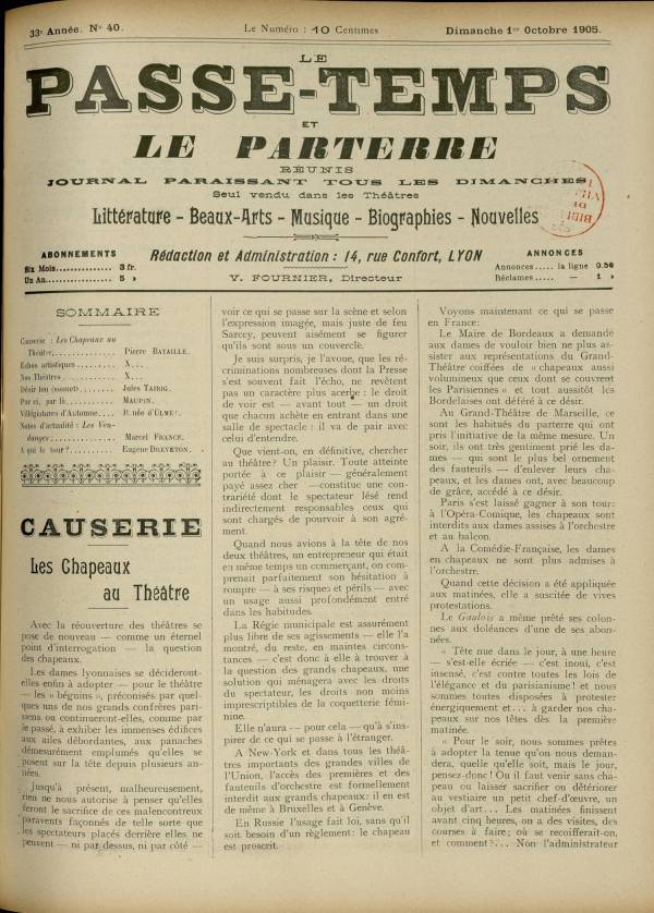 
						Affichage en mode lecture de la page
					