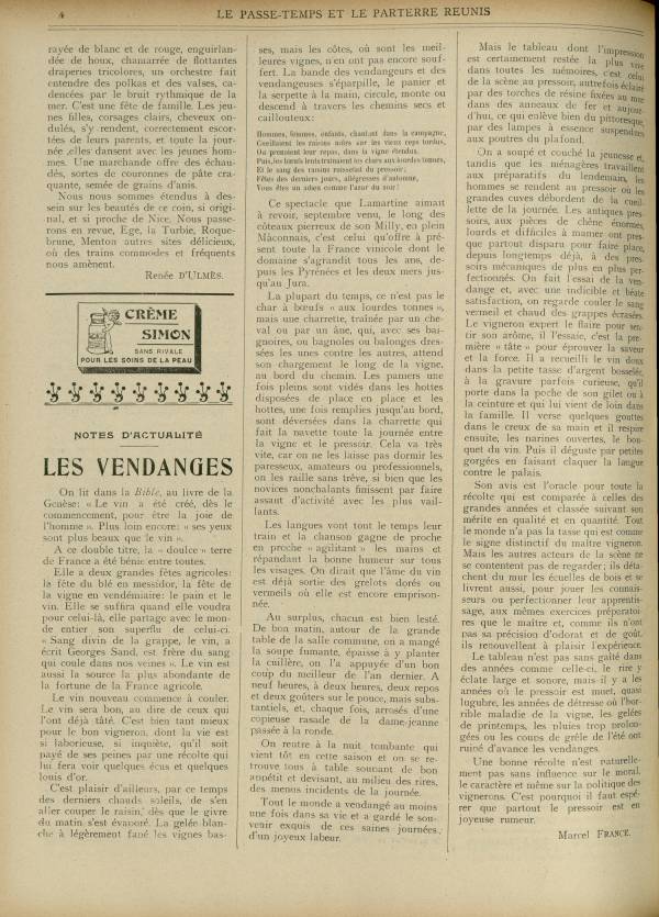 
						Affichage en mode lecture de la page
					