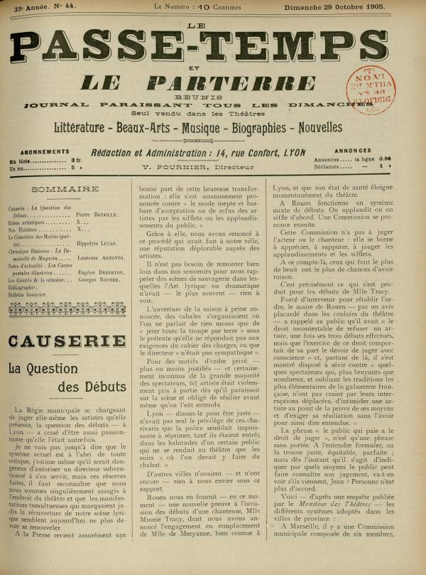 
						Affichage en mode lecture de la page
					