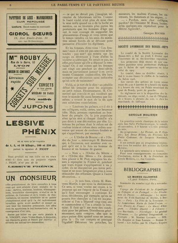 
						Affichage en mode lecture de la page
					